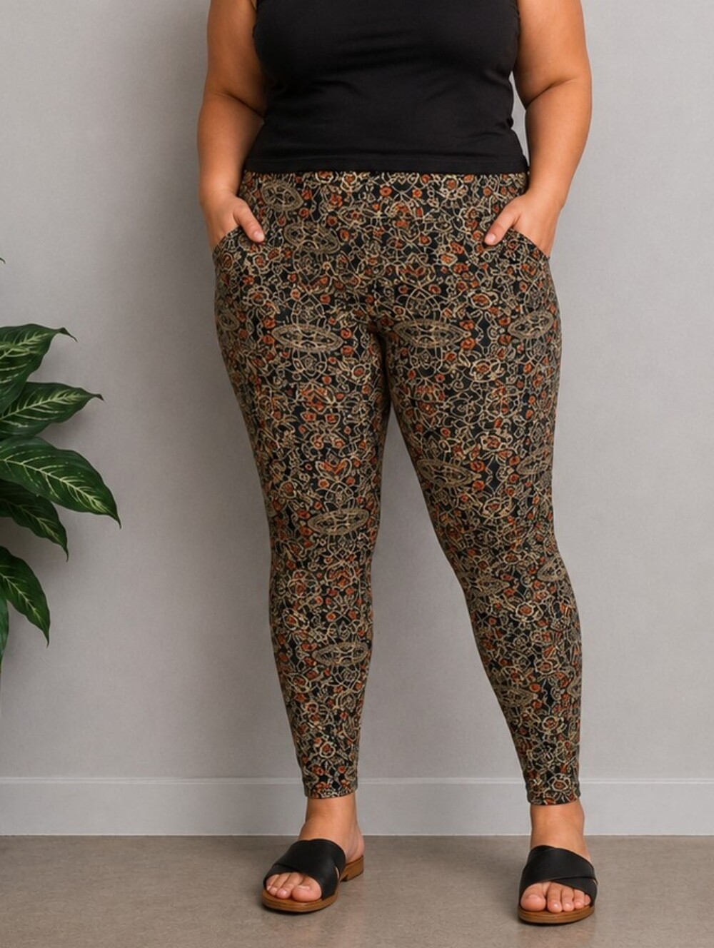 Torrid:: Floral Cotton Stretch Leggings